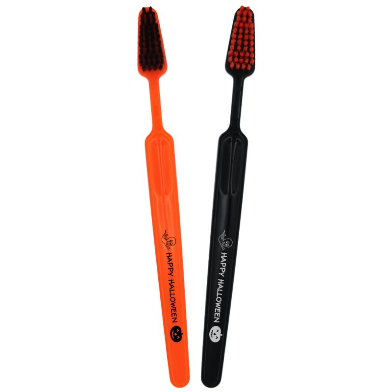 Happy Halloween Adult Toothbrush – Orange & Black