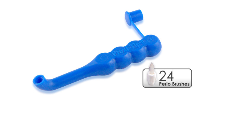 Perio-Brush Travel Handle And 24 Perio-Brushes