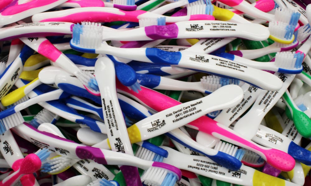 Custom branded toothbrushes are an effective marketing tool for dental practices.