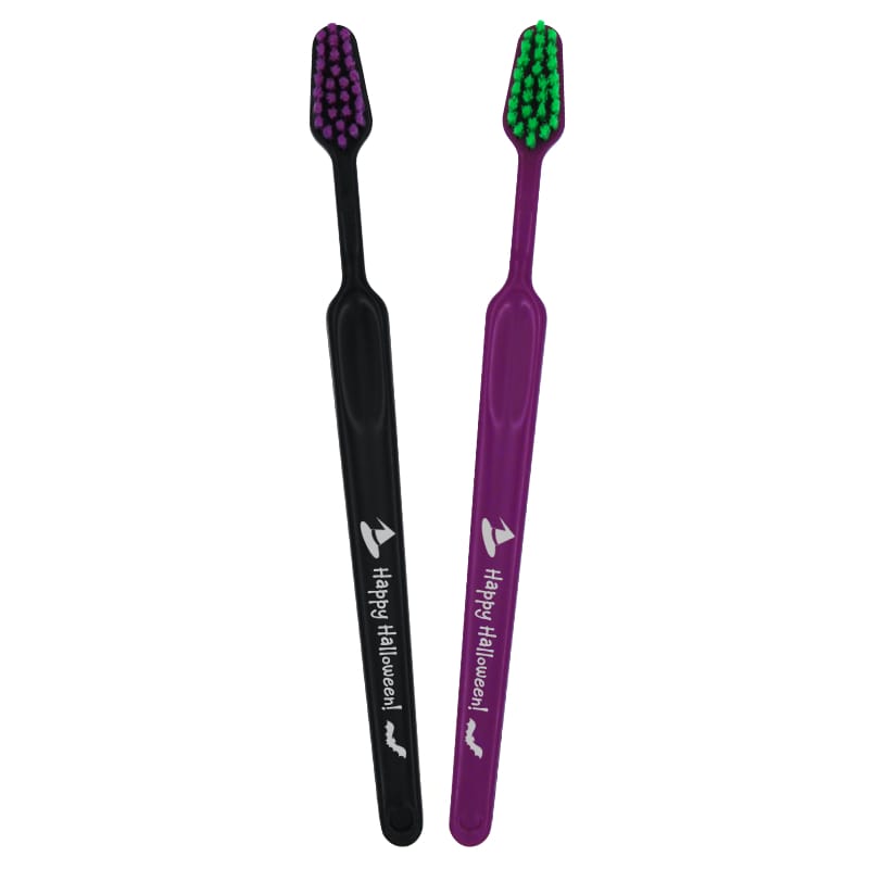 Happy Halloween Child Toothbrush – Purple & Black